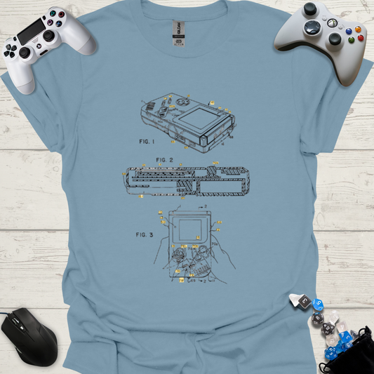 Handheld patent shirt