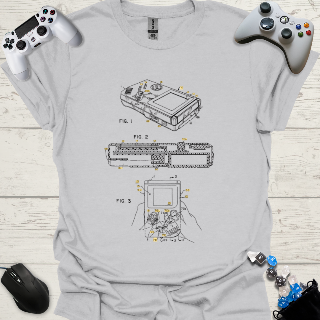 Handheld patent shirt
