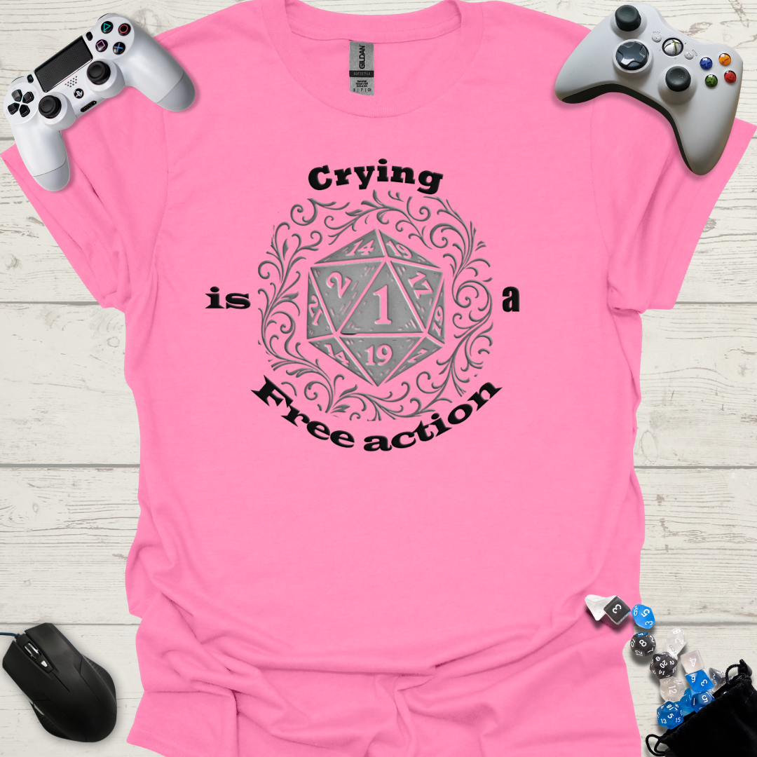 Crying is a free action