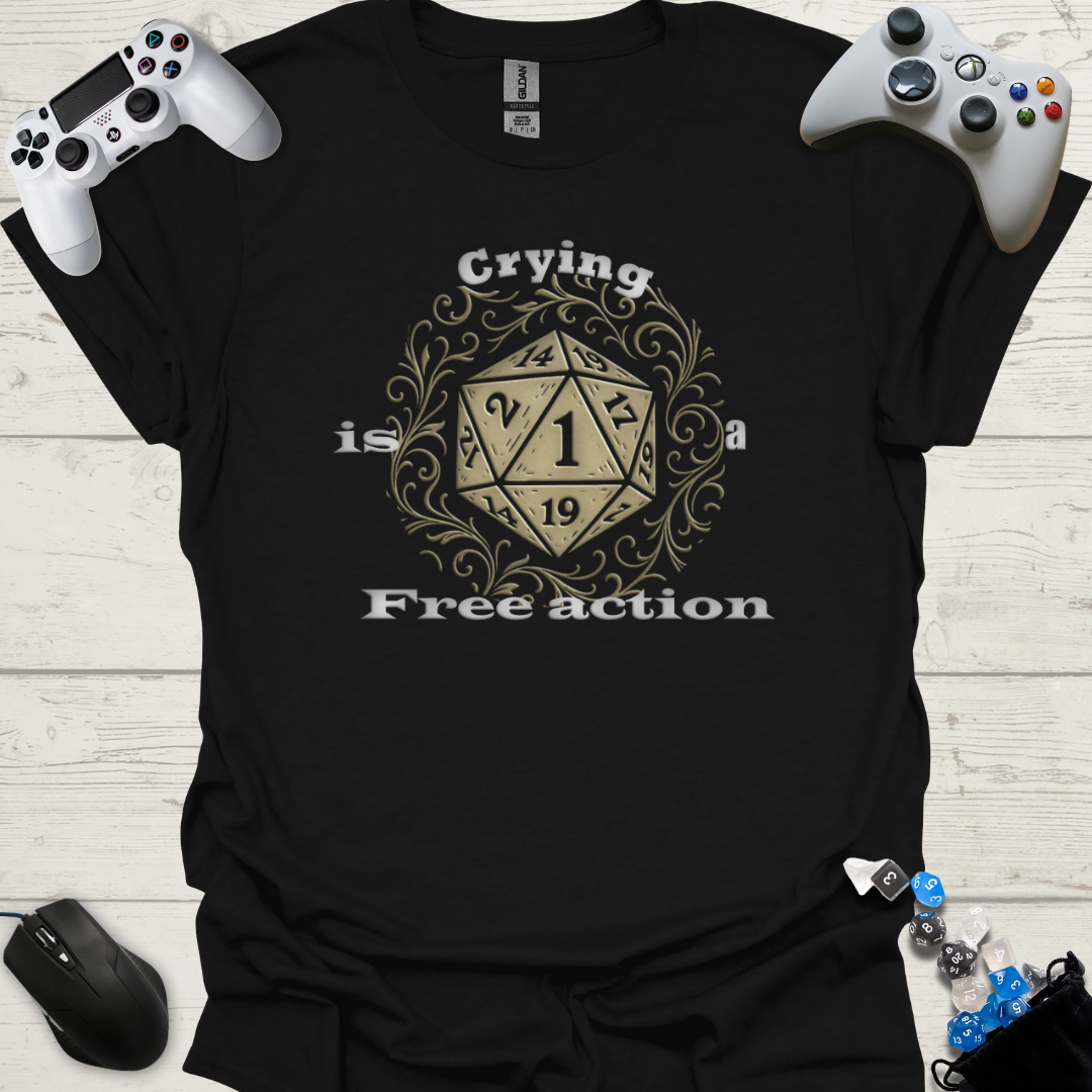 Crying is a free action