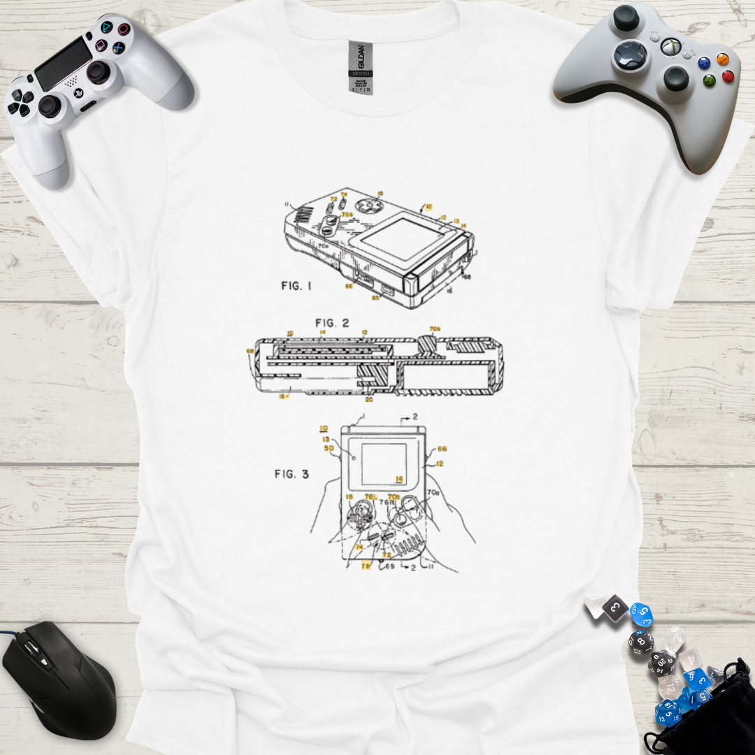 Handheld patent shirt