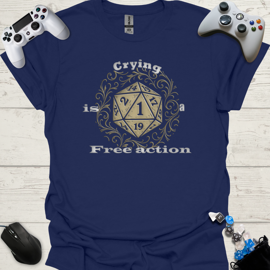 Crying is a free action