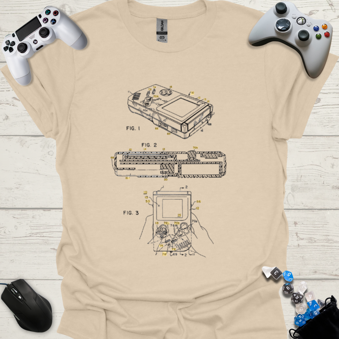 Handheld patent shirt