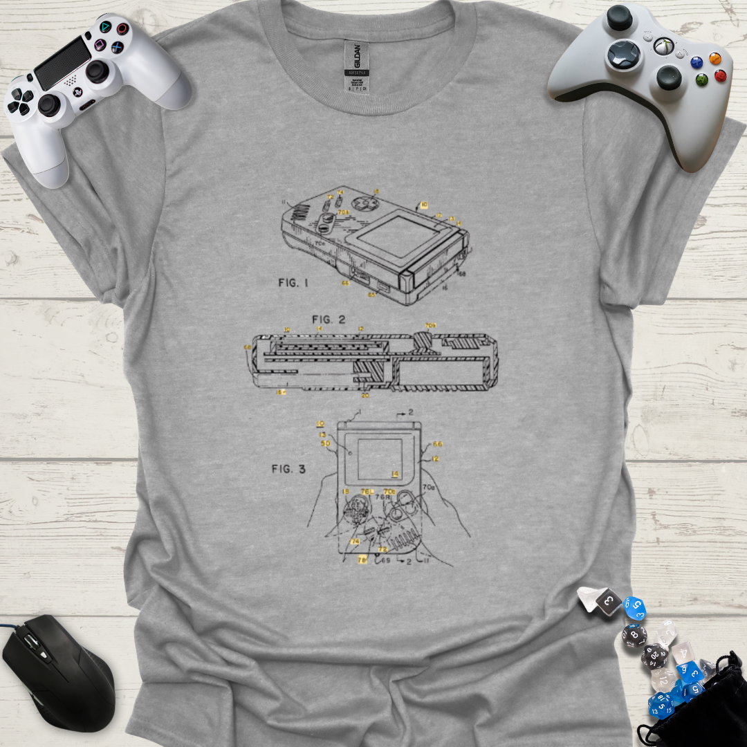 Handheld patent shirt