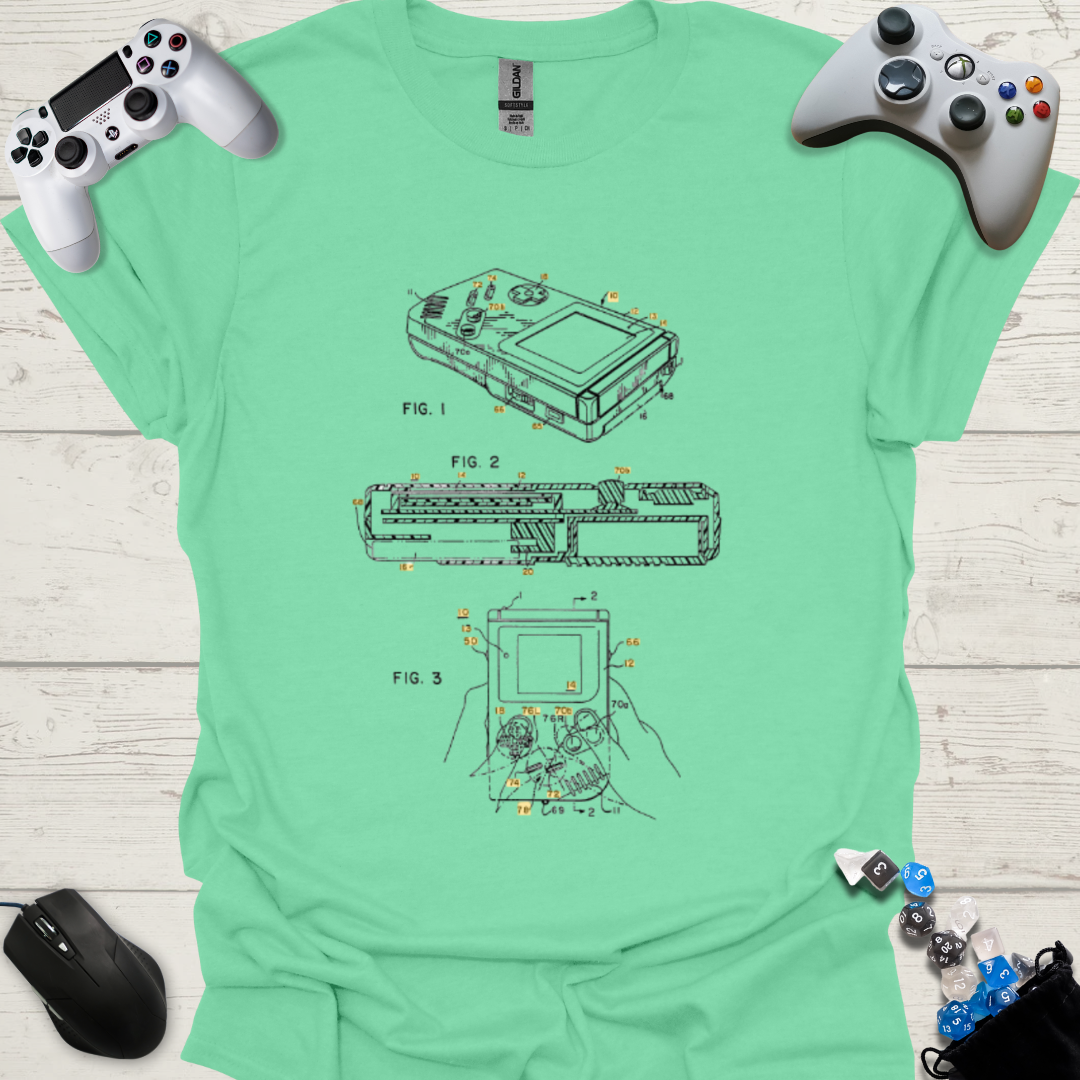 Handheld patent shirt